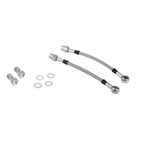  Kit of 2 GOODRIDGE aviation brake hoses for Volkswagen Golf 2 Gti with Golf 4 brakes - AVI0525 