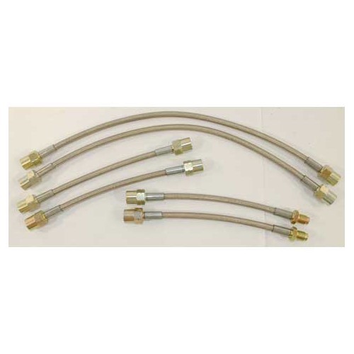  Kit of 6 GOODRIDGE aviation brake hoses for Volkswagen Corrado G60 and 1.8 16V - AVI0530 