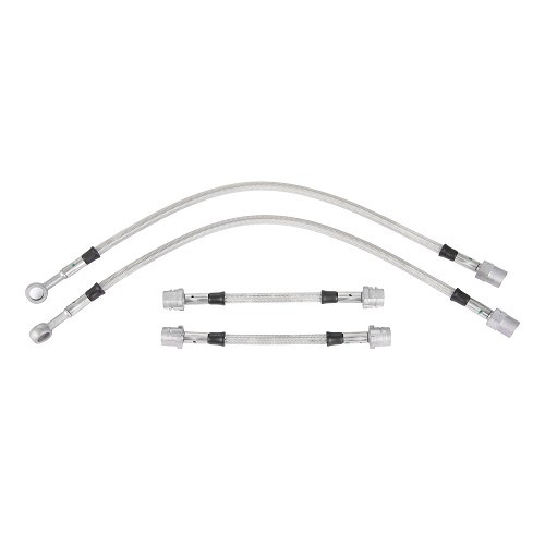  Kit 4 Flexibles de frein aviation GOODRIDGE pour Volkswagen Polo 4 - AVI0536 