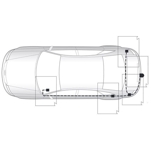 Faisceau 7 broches pour AUDI A4 B6 (2001 - 2004) - AW00035