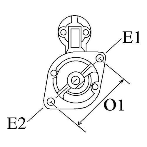 Motor de arranque 2.2kW novo de qualidade genuína sem troca para BMW Série 3 E46 Sedan Touring 330d e 330xd (12/1998-04/2003) - motor M57D30 - BA00101