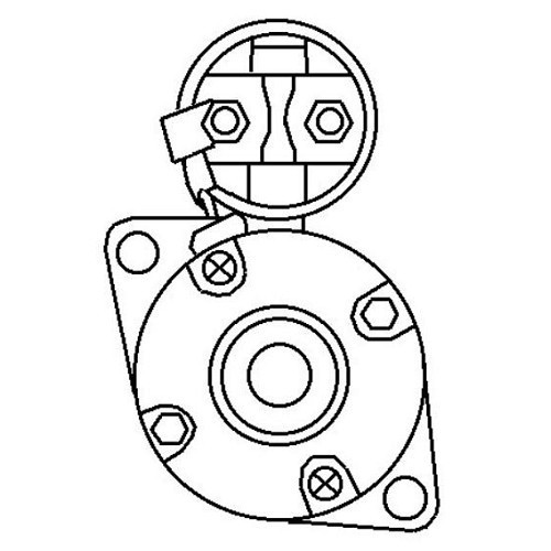 Startmotor 2.2kW nieuwe originele kwaliteit zonder vervanging voor BMW X5 E53 3.0d (01/2000-09/2003) - motor M57D30 - BA00111