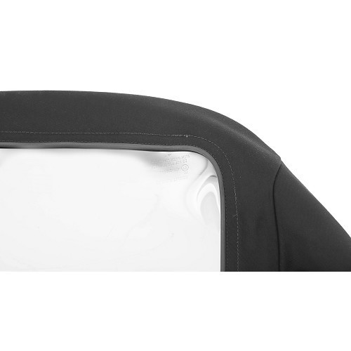 Capote complète noire tissu alpaga Mohair pour BMW Série 3 E36 Cabriolet (08/1992-10/1999) - avec poches latérales  - BA02200