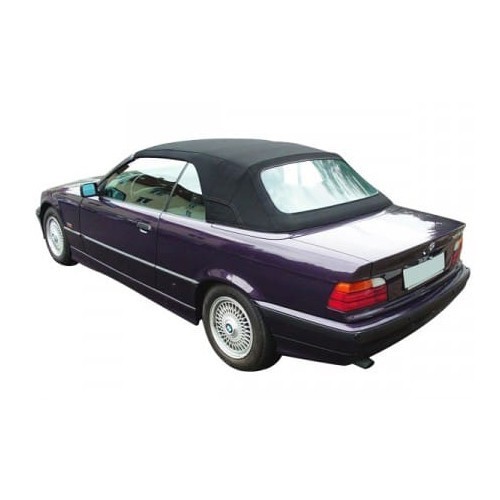 Techo blando completo tipo alpaca burdeos para BMW Serie 3 E36 Cabriolet (08/1992-10/1995) - con bolsillos laterales - BA02206