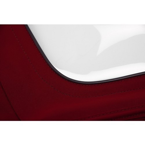 Capote completa tipo alpaca bordeaux per BMW Serie 3 E36 Cabriolet (08/1992-10/1995) - con tasche laterali - BA02206