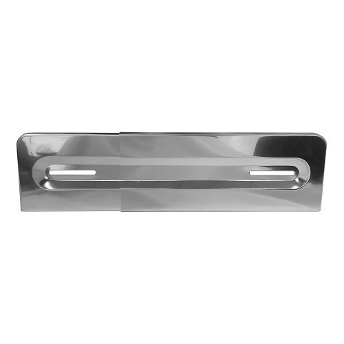 Polished aluminum rear license plate bracket for BMW 02 Series E10 Sedan Touring Cabriolet and Cabriolet Baur Targa (03/1966-07/1977) - European version