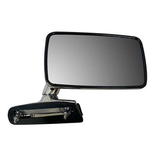  Right-hand rectangular chromed exterior mirror for BMW 02 Series E10 phase 2 (09/1973-07/1977) - BA14703 