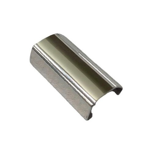 Coupelle de raccord de baguettes de tour de caisse supérieur en aluminium poli pour BMW Série 02 E10 (03/1966-11/1975) - BA14705