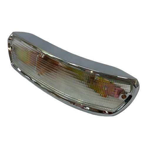 Right-hand turn signal in crystal-clear chromed aluminum for BMW 02 Series E10 (03/1966-07/1977) - BA14706