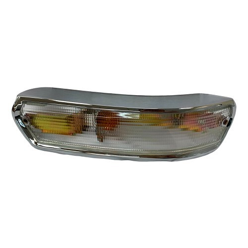 Right-hand turn signal in crystal-clear chromed aluminum for BMW 02 Series E10 (03/1966-07/1977) - BA14706