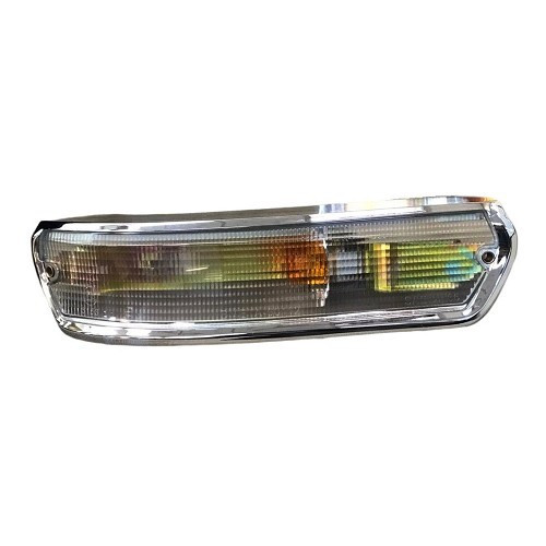 Left turn signal in crystal-clear chromed aluminum for BMW 02 Series E10 (03/1966-07/1977) - BA14707