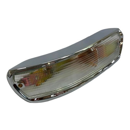 Left turn signal in crystal-clear chromed aluminum for BMW 02 Series E10 (03/1966-07/1977) - BA14707