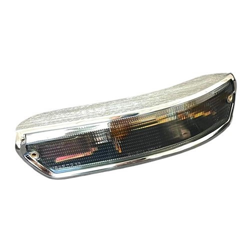 Right-hand turn signal in chromed aluminum, smoke version for BMW 02 Series E10 (03/1966-07/1977) - BA14708