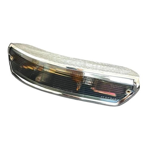 Left turn signal in chromed aluminum, smoke version for BMW 02 Series E10 (03/1966-07/1977) - BA14709