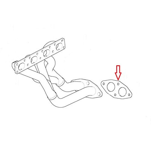 Junta del colector de escape para BMW Serie 3 E46 Touring Compact Sedan Coupé y Convertible (12/2000-08/2006) - motores N42 N46 - BA14805