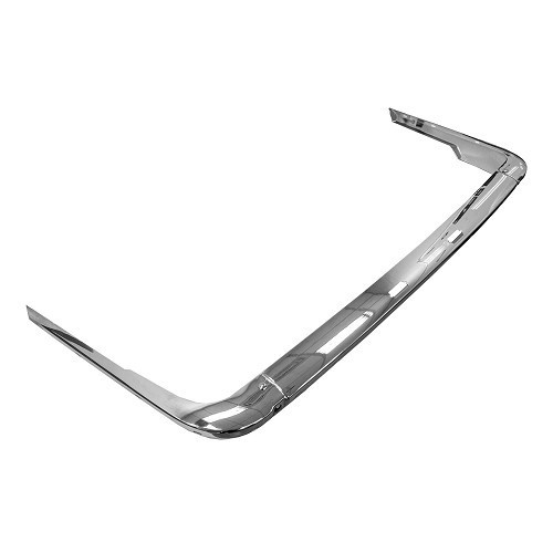 Rear bumper chrome version Europe without bumpers for BMW 02 Series E10 phase 1 restyled and phase 2 (04/1971-07/1977) - type with rubber strip - BA14822