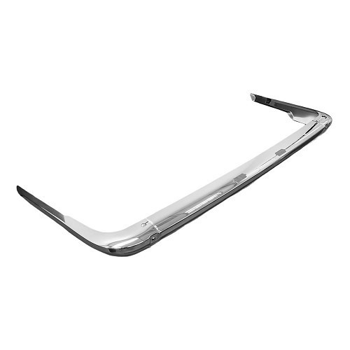 Rear bumper chrome version Europe without bumpers for BMW 02 Series E10 phase 1 restyled and phase 2 (04/1971-07/1977) - type without rubber strip - BA14823