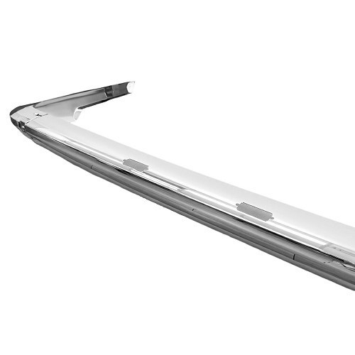 Rear bumper chrome version Europe without bumpers for BMW 02 Series E10 phase 1 restyled and phase 2 (04/1971-07/1977) - type without rubber strip - BA14823