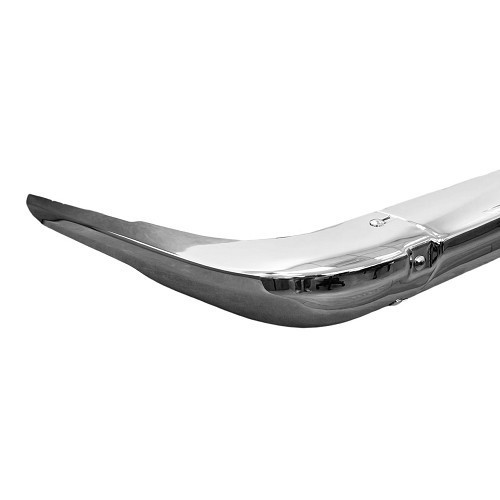 Rear bumper chrome version Europe without bumpers for BMW 02 Series E10 phase 1 restyled and phase 2 (04/1971-07/1977) - type without rubber strip - BA14823