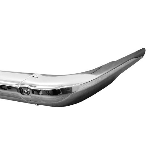 Rear bumper chrome version Europe without bumpers for BMW 02 Series E10 phase 1 restyled and phase 2 (04/1971-07/1977) - type without rubber strip - BA14823