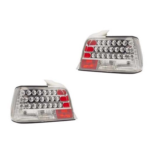  Faróis cromados LED para BMW E36 Coupé e Cabriolet - por par - BA15012 