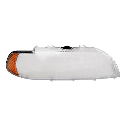  Right headlight glass for Bmw 5 Series E39 Sedan and Touring (02/2000-06/2003) - BA16017 