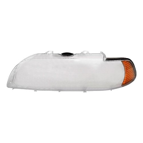  Left headlight glass for Bmw 5 Series E39 Sedan and Touring (02/2000-06/2003) - BA16018 