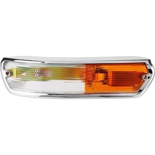  Complete linker richtingaanwijzer grijs en oranje voor BMW 02 serie E10 (03/1966-07/1977) - Italiaanse versie - BA16034 