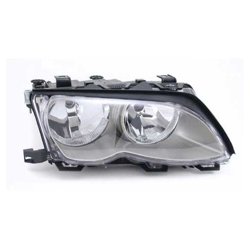  Koplamp rechts chroom achtergrond voor BMW E46 van 09/2001-> - BA17002 