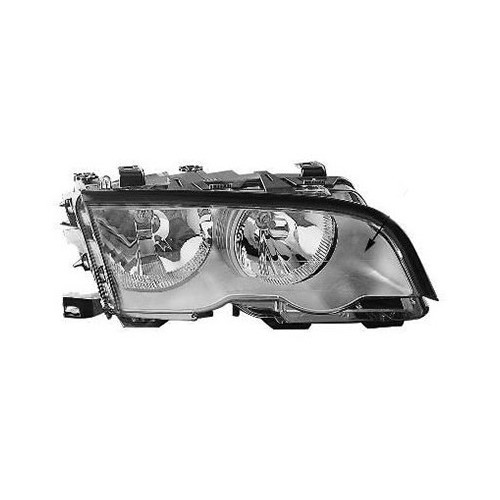  Koplamp rechts chromen achtergrond voor BMW E46 ->09/2001 - BA17012 