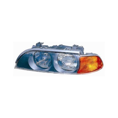     
                
                
    Scheinwerfer vorne links mit orangem Blinklicht für BMW 5er E39 Phase 1 (-09/2000) - Fahrerseite - BA17019
