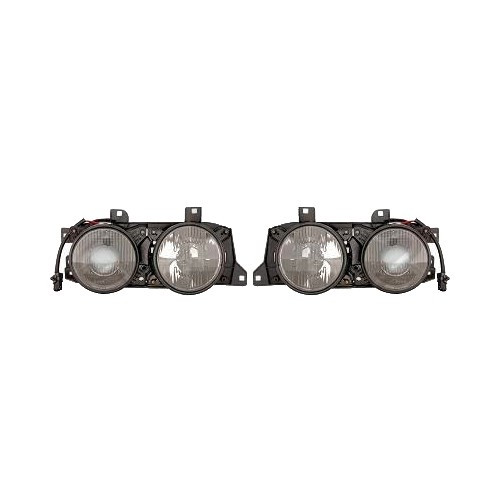  Kit de faros negros para BMW Serie 5 E34 Berlina y Touring (09/1987-06/1996) - BA17109 