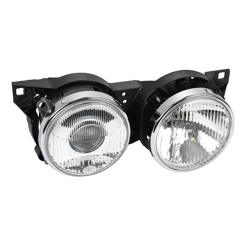  Doppel-Halogen-Scheinwerfer vorne links für BMW 3er E30 Phase 2 (09/1988-) - Fahrerseite - BA17120 