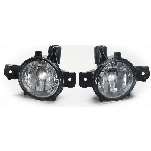  Pack M type round crystal clear fog lamps for BMW 1 Series E81 E82 E87 E87LCI and E88 (02/2003-10/2013) - per pair - BA17647 