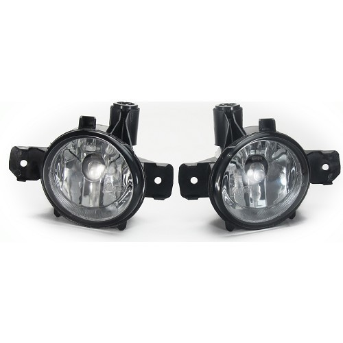 Pack M type round crystal clear fog lamps for BMW 1 Series E81 E82 E87 E87LCI and E88 (02/2003-10/2013) - per pair