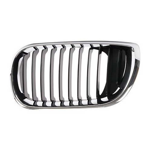  Grille de calandre gauche noire pourtour chromé pour BMW Série 3 E46 Berline et Touring phase 2 (09/2001-) - côté conducteur - BA18303 