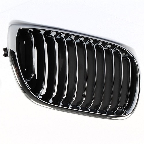 Grille de calandre droite chromée pour BMW Série 3 E46 Berline et Touring phase 2 (09/2001-) - côté passager - BA18306