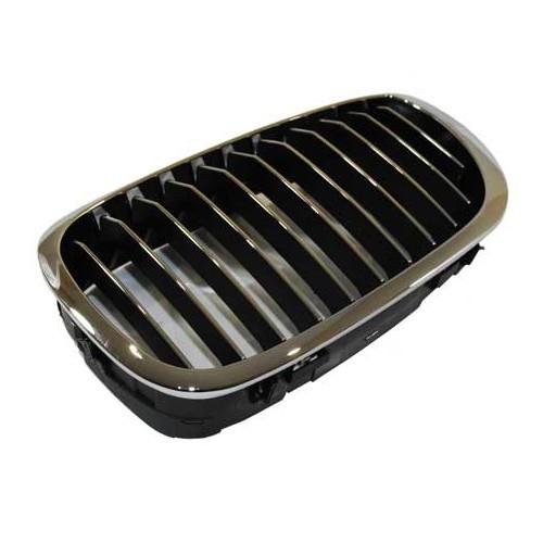 Grille de calandre gauche chromée pour BMW Série 3 E46 Coupé et Cabriolet phase 2 (04/2003-) - côté conducteur - BA18317