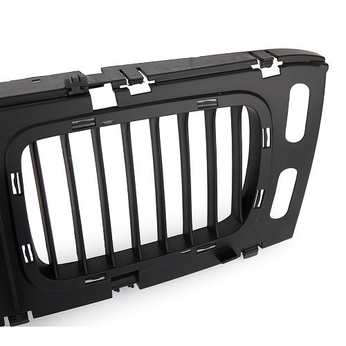 Mittlerer Kühlergrill Breite 55cm Kunststoff schwarz für BMW 5er E34 Touring Limousine V8 Phase 1 (-03/1994) und Phase 2 (04/1994-) - breite Version - BA18403