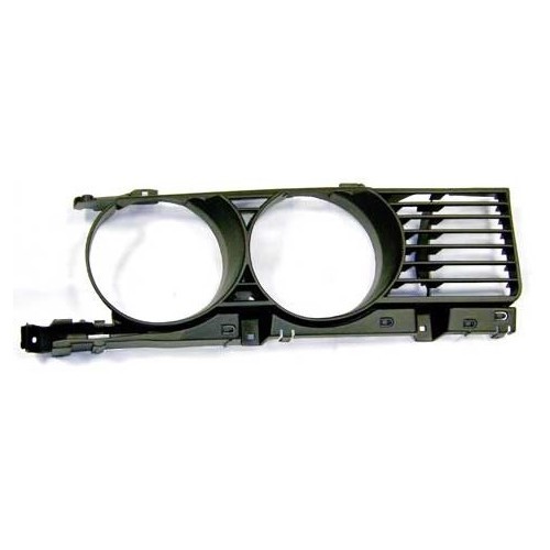  Grille de calandre pourtour de phare droit pour BMW Série 5 E34 Berline et Touring (03/1987-03/1994) - version étroite - BA18406 