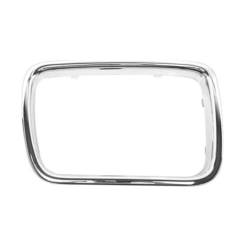  Cadre chromé droit sur grille de calandre large 55cm pour BMW Série 5 E34 Berline Touring V8 phase 1 (-03/1994) et phase 2 (04/1994-) - côté passager - BA18408 