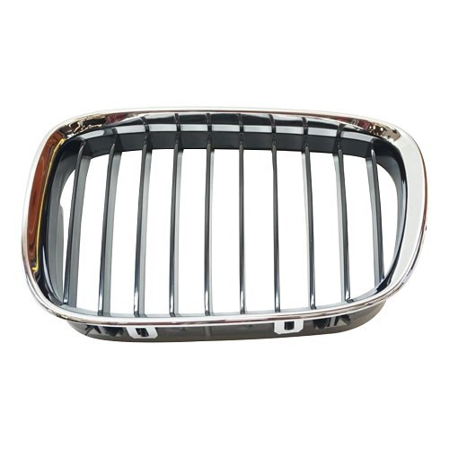  Grille de calandre gauche noire pourtour chromé pour BMW Série 5 E39 Berline et Touring phase 1 (-08/2000) - côté conducteur - BA18414 