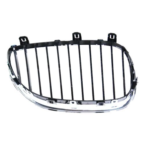 Grille de calandre chromée pour BMW Série 5 E60 E60LCI Berline et E61 E61LCI Touring (12/2001-05/2010) - côté gauche - BA18433