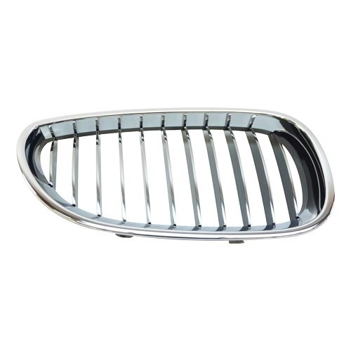  Verchromter Kühlergrill für BMW 5er E60 E60LCI Limousine und E61 E61LCI Touring (12/2001-05/2010) - rechte Seite - BA18434 