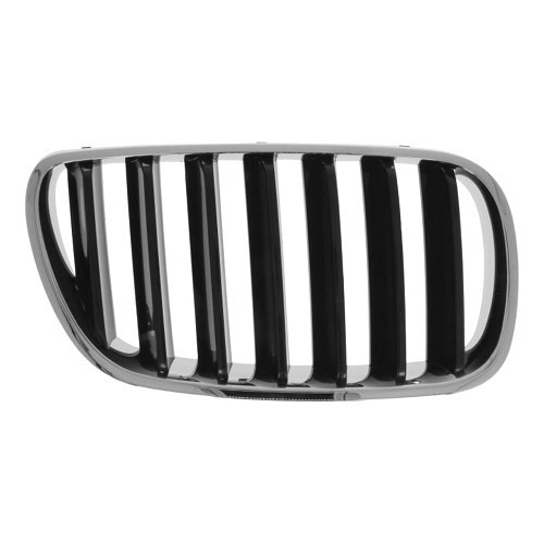  Grille de calandre droite noire pourtour chromé pour BMW X3 E83 LCI (02/2006-08/2010) - BA18436 