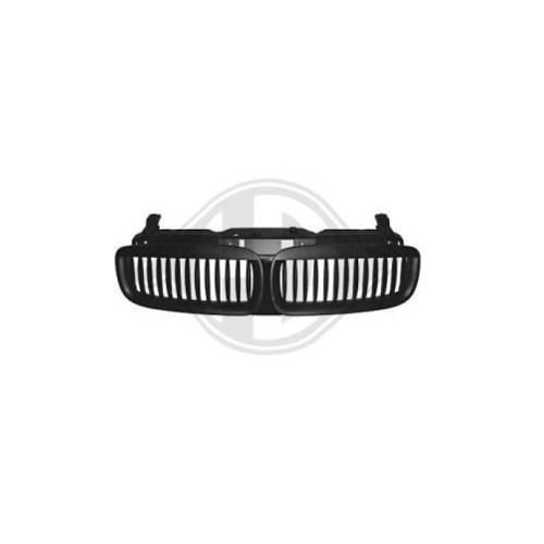  Schwarzer zentraler Kühlergrill für Bmw Serie 7 E65 Limousine und E66 Limousine (02/2000-02/2005) - BA18440 