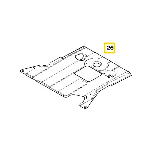 Cache sous moteur pour Bmw Série 3 E46 (04/1997-03/2001) - Phase 1 - BA20015