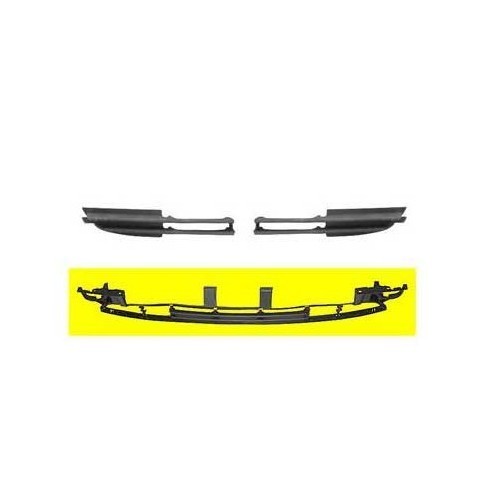 Zwarte middengrille op voorbumper voor BMW 3 Reeks E46 Berline en Touring benzine fase 2 (09/2001-) - BA20532