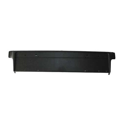 Support central de plaque immatriculation noir sur pare-chocs avant pour BMW Série 5 E39 Berline et Touring phase 1 (-08/2000) - pour insert chromé