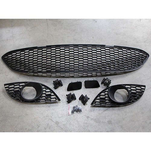 Pára-choques frontais tipo M em ABS para BMW 5 Series E60 Sedan e E61 Touring fase 1 (12/2001-02/2007) - com SRA e sem PDC - BA20583